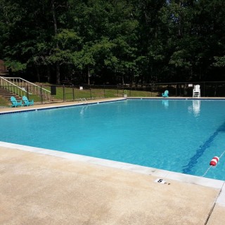 Remodeled concrete pool at 4-H Center in Columbiana, Al 