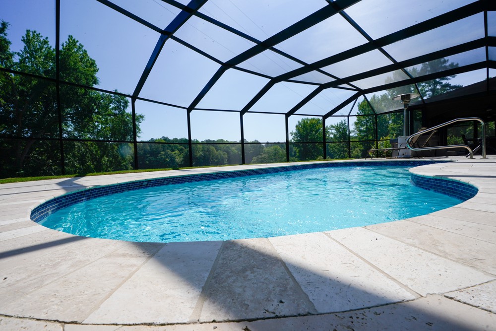 Screened Fiberglass Pool Clanton AL