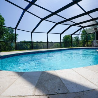 Screened Fiberglass Pool Clanton AL